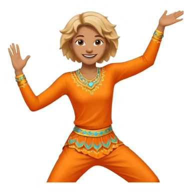 create a person emoji of Barcavibe is the superpower name Brings energy, momentum, and structure more fun and dancing sticker