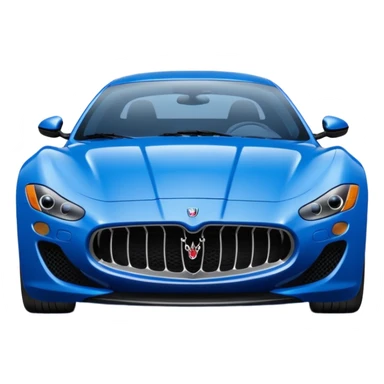 Blue Maserati sticker