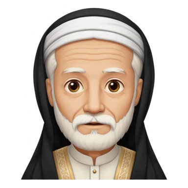 old emirates guys wearin gUAE cloths with white beared  sticker