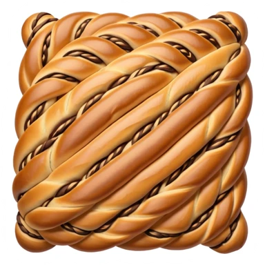 sweet romanian bread with cacao lines sticker