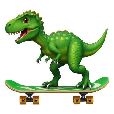 Dinosaur on a skateboard sticker
