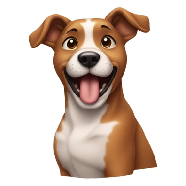 dog licks paw sticker