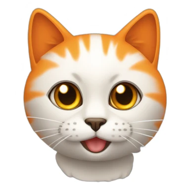 un gato naranja con antifaz sticker