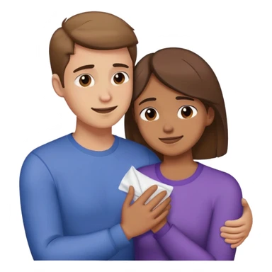 Gay guy cheering up a gay girl who just got dumped sticker