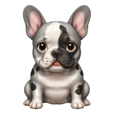 French bulldog Merle  sticker