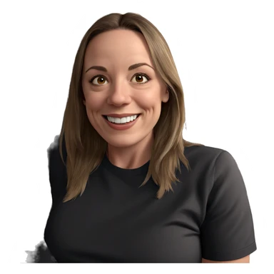 smiling girl on couch sticker