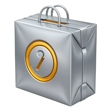 The percentage symbol on the package sticker