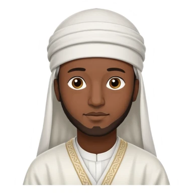 black Muslim men sticker