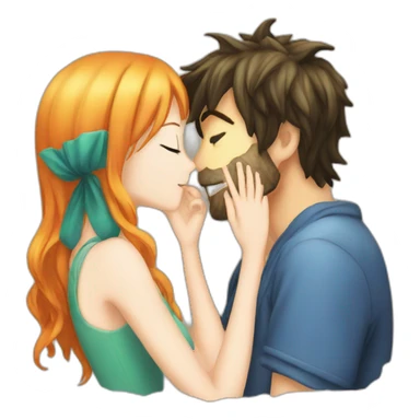 Nami kiss nami sticker