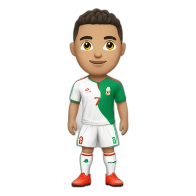 Ronaldo avec un maillot de l'Algérie sticker