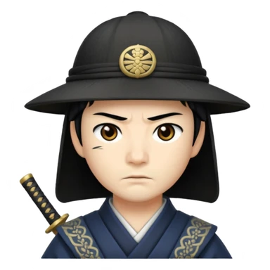 samurai only hat sticker