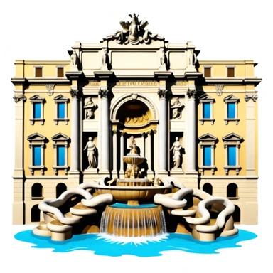 Trevi Fountain sticker