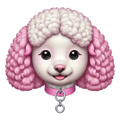 Poodle Rosa sticker