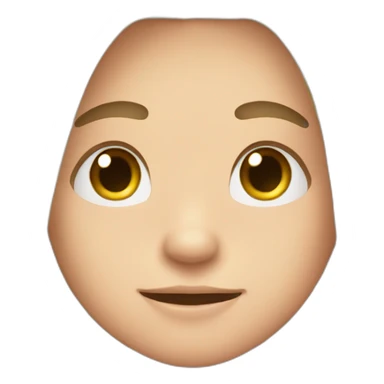 Cute boy with long hair and blush on cheeks  sticker