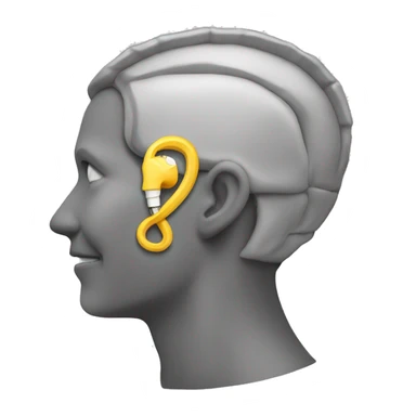 Cochlear implant sticker