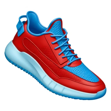 Red and bright blue Yeezys sticker