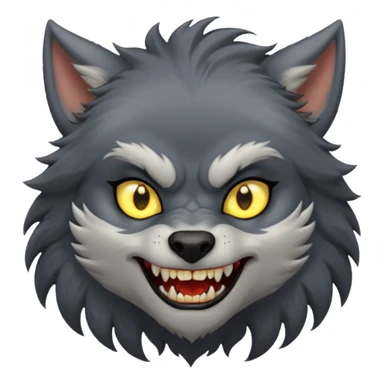 girl werewolf sticker