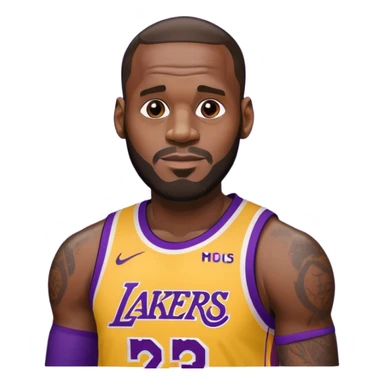LeBron James Lakers sticker