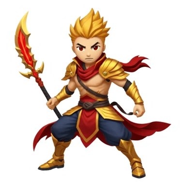Generate me Genesis Nightbringer Yasuo emoji with aggressive colors sticker