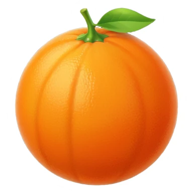 tangerine sphere, juicy orange sticker