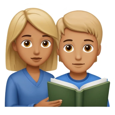 una persona dando asesoria a un estudiante sticker