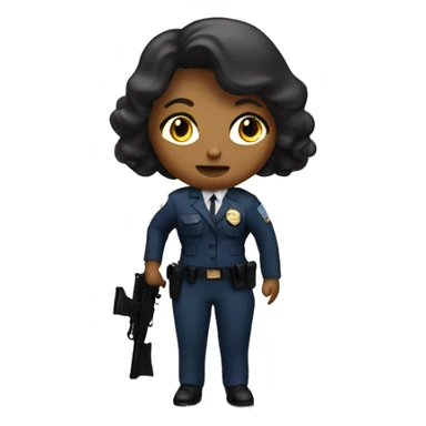 FBI woman with gun sticker