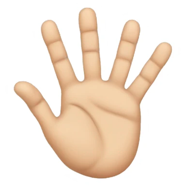 a TOK emoji of hand with six fingers sticker