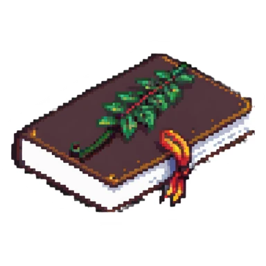 A single book with a bookmark sticker