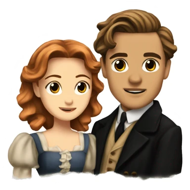 jack dawson and rose from titanic sticker