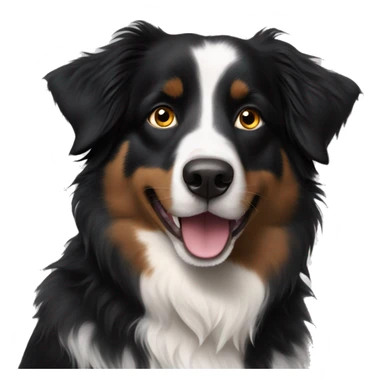 Black tri Australian shepherd sticker