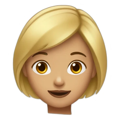 Fille qui boude sticker