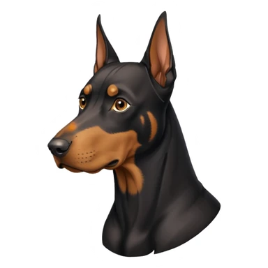 Dobermann european uncropped sticker