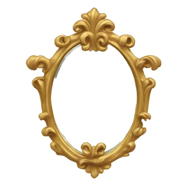 gold vintage mirror  sticker