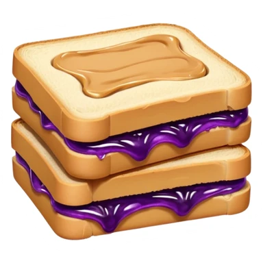 peanut butter & jelly sandwich  sticker