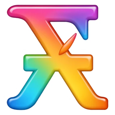 Emoji word “Metafora”, each letter as a metaphor, glossy emoji style, bright gradient, rounded vector, transparent background, PNG sticker