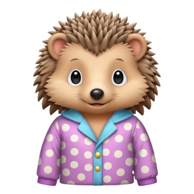 hedgehogs in pajama sticker