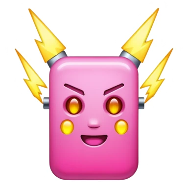 pink high voltage sticker