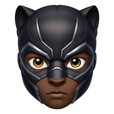 black panther superhero face sticker