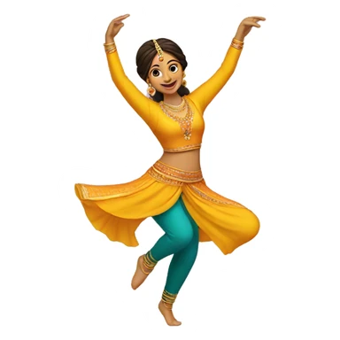 bhangra dance girl sticker