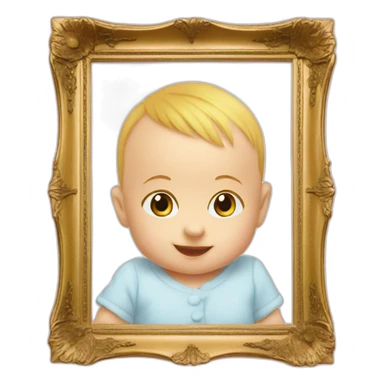 baby-photo-in-photoframe sticker