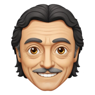Ian McShane with grey eyes sticker