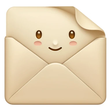 Letter color pale beige creamy sticker