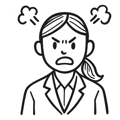 Business secretary is angry sticker