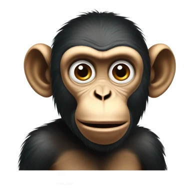 Monkey very hungry  sticker