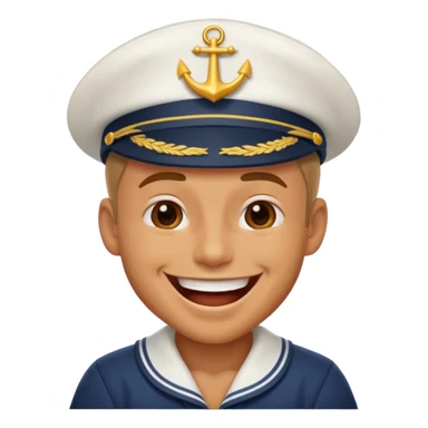 laughing sailor emoji sticker