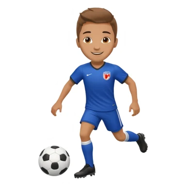 Futbolista posando para una foto sticker