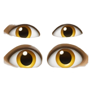 A pair of eyes looking loving sticker