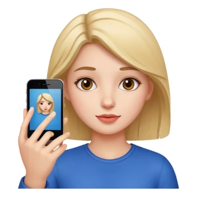 Face clen girl selfie sticker