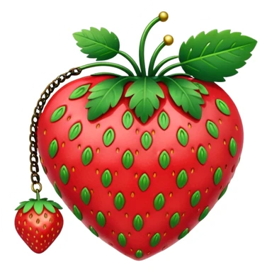 Strawberry shaped purse sticker