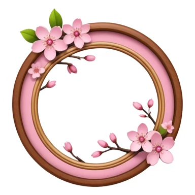 cherry blossom shaped photo frame sticker